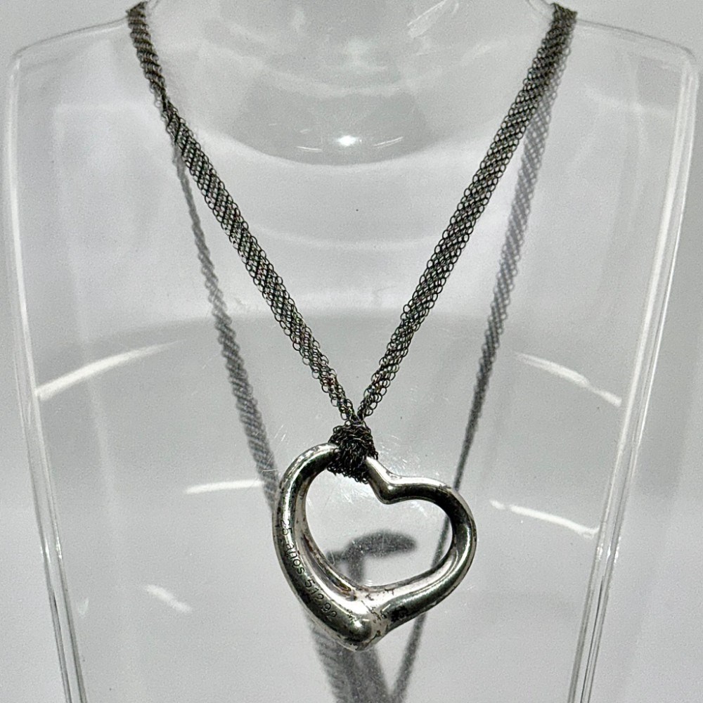 ELSA PERETTI OPEN HEART PENDANT NECKLACE