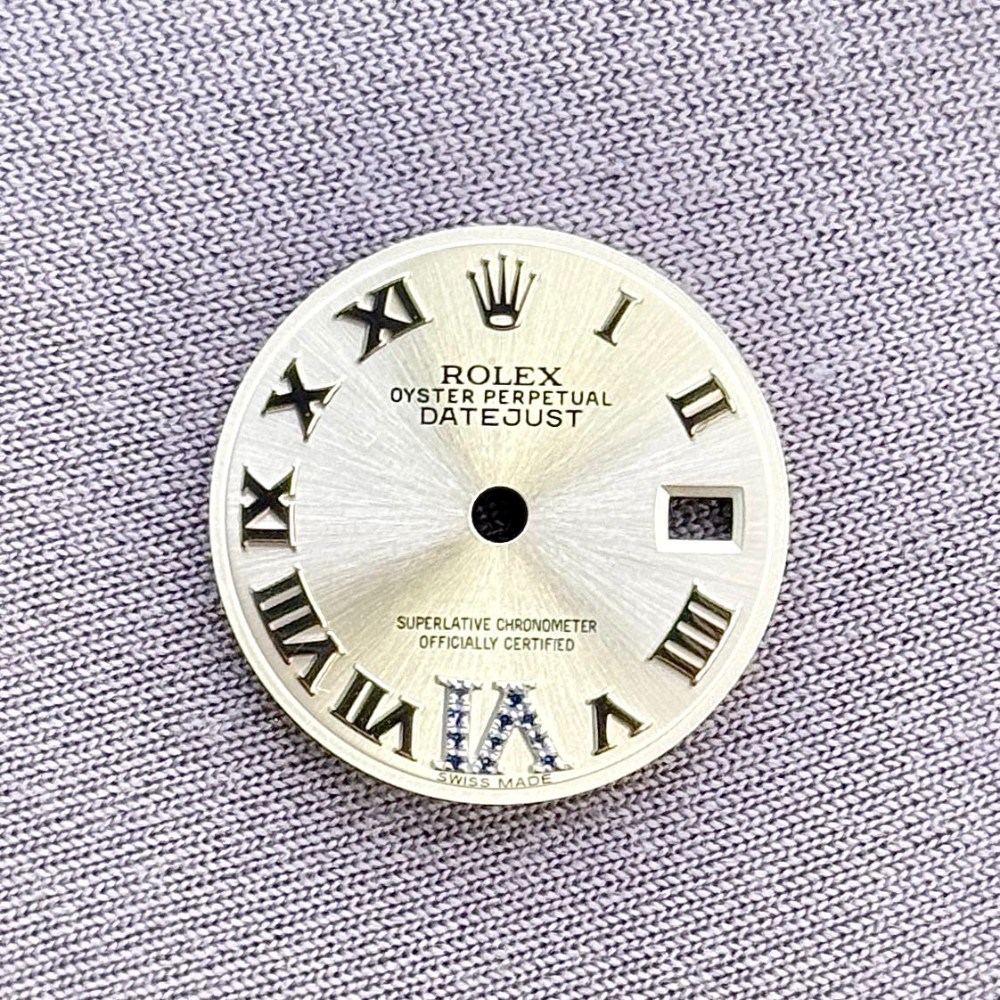 DATEJUST SILVER ROMAN SAPPHIRE  VI DIAL