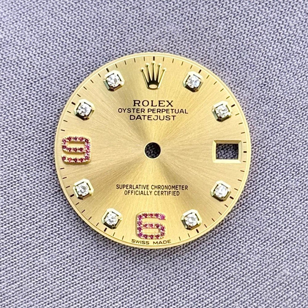 DATEJUST CHAMPAGNE DIAMOND RUBY ARABIC 69 DIAL